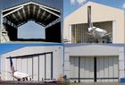 China Einzelne Spannen-Stahlkonstruktions-Flugzeug-Hangar-Gebäude mit Wand-/Dach-Platte usine