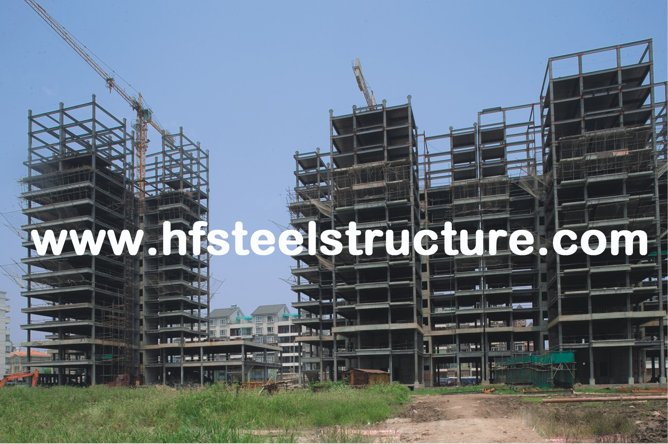 Kundenspezifisches vorfabriziertes industrielles Q235, mehrstöckiges Stahlgebäude des Stahlspeicherq345