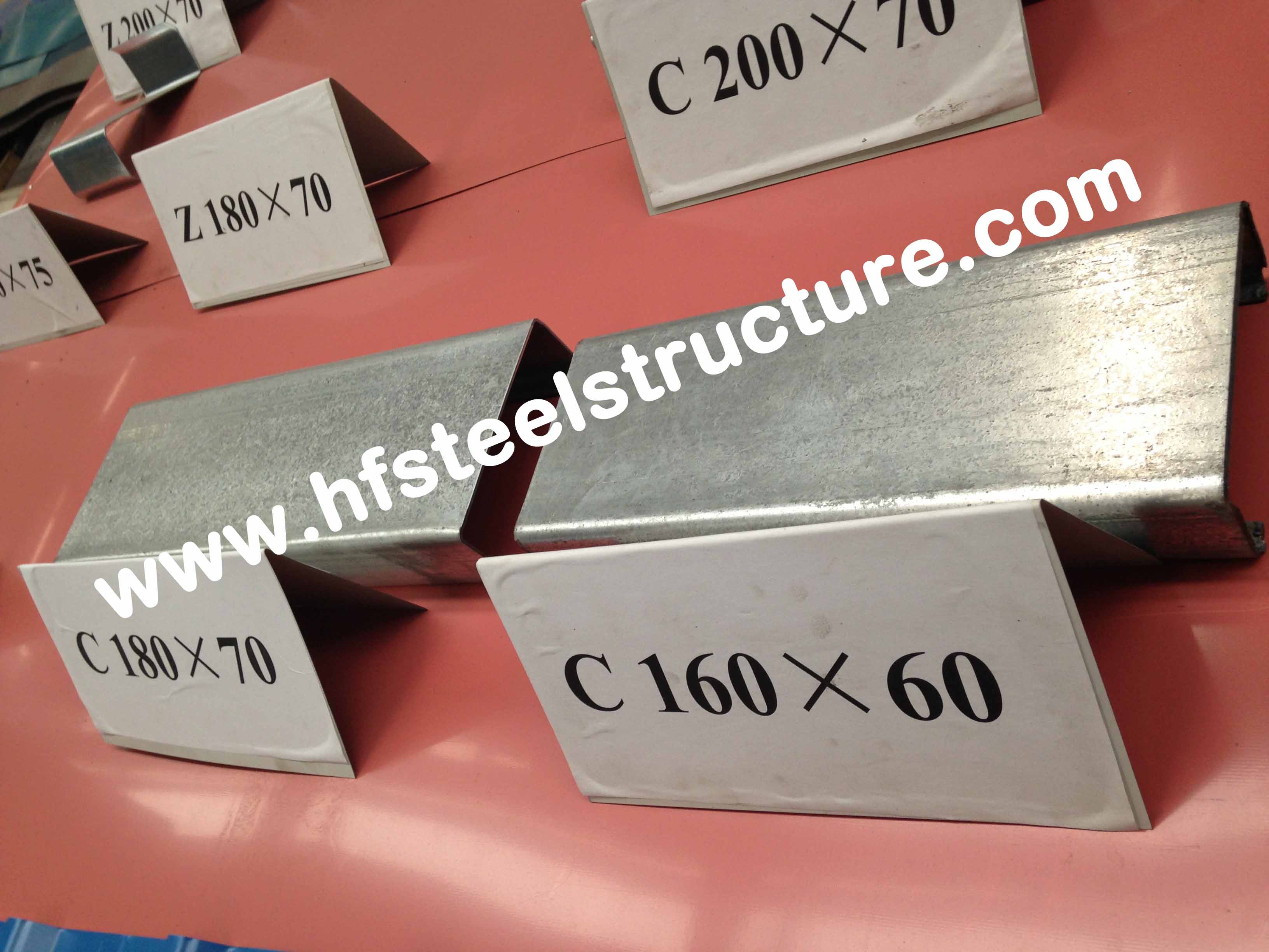 Galvanisierte c-Purlin-Stahlbausätze für Baumaterial/Klammer