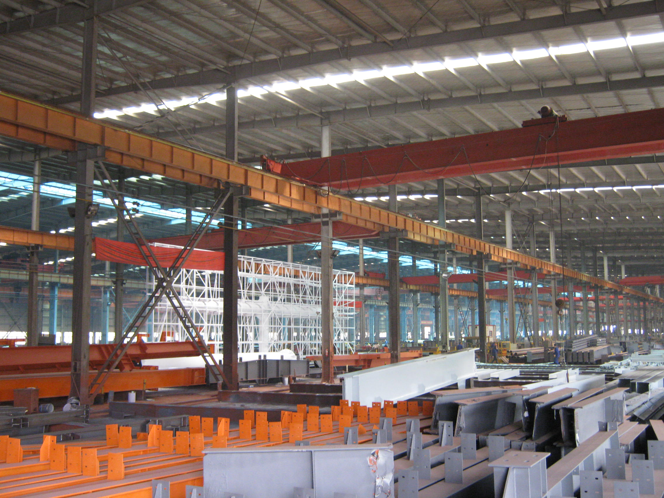 Vorfabrizierte industrielle Stahlgebäude, einzelne Spannen-strukturelle Stahlgebäude für Lager